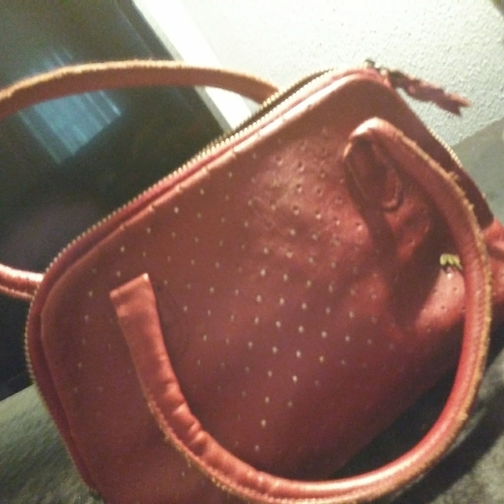 Charming little red purse.